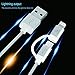 [Apple Certified] 3.3ft Lightning and Micro USB Cable, Wpow Quedesign 8-Pin Lightning & Micro to USB Date Wire for iPhone 5 6 7 Plus SE, iPad Mini Air iPod, Samsung Sony LG Phones