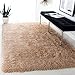 SAFAVIEH Venice Shag Collection Accent Rug - 3' x 5', Champagne, Handmade Glam, 3-inch Thick Ideal for High Traffic Areas in Entryway, Living Room, Bedroom (SG256C)