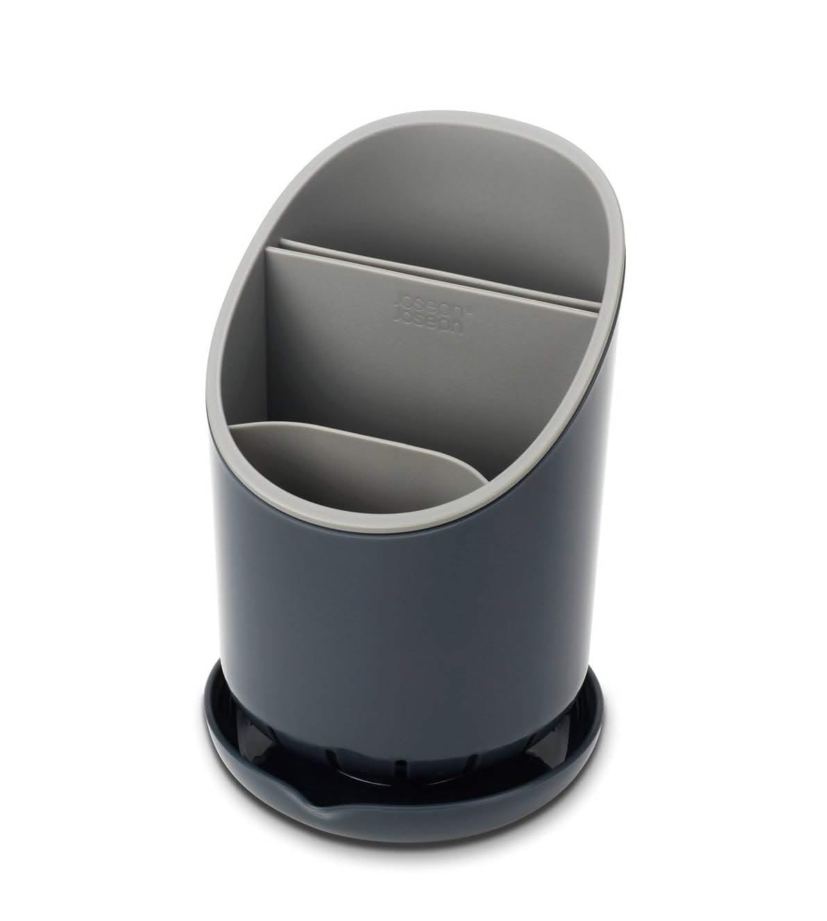 Joseph Joseph Dock Cutlery Drainer and Organiser, sink tidy organiser - Dark Grey/Grey