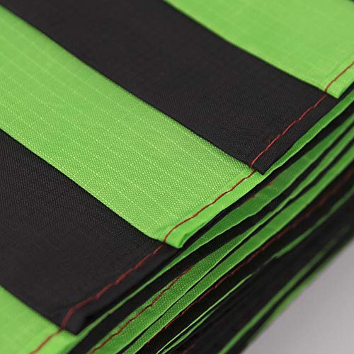 Kite Tail,Flat Ribbon Streamer Rainbow Multi Color (Green Black), 49 Feet