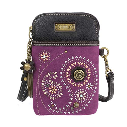 Chala Dazzled Paisley Cellphone Crossbody Handbag