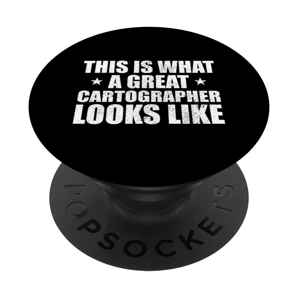 Great cartographer funny job dad PopSockets Swappable PopGrip