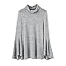 SG Women Turtleneck Long Bell Sleeve Top Casual Jumper Pullover Sweater