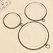 ARTISTORE 3 Pieces Embroidery Hoops Cross 4.3inch(S), 5.7inch(M), 7.4inch(L) Stitch Hoop Embroidery Circle Set For Art Craft Handy Sewing