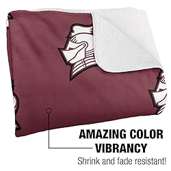 Bellarmine University Blanket, 50"x60" Logo Pattern