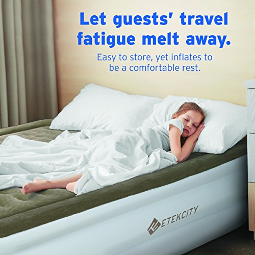 Etekcity Queen Size Air Mattress Blow Up Bed Inflatable Mattress Raised