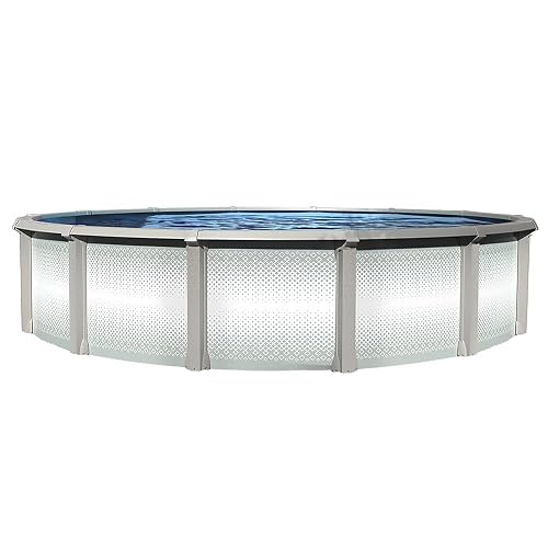 Lake Effect Pools 'Grand Cayman' 24 ft Round Above Ground Swimming Pool ...