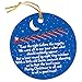 ChalkTalkSPORTS Crew Round Ceramic Ornament | Reindeer and Santa 'TWAS The Night