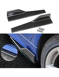 DTOUCH   Faldas laterales para vehículos universales, extensiones de línea inferior lateral exterior, color negro