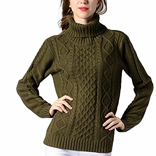 cable knit turtle neck jumper