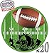 Deluxe Football Theme Party Supplies Set for 20 People, Includes 20 Large Plates, 20 Small Plates, 20 Napkins, 20 Cups & 2 Table Covers - Perfect for Gameday or Birthday (82 Pieces Total)