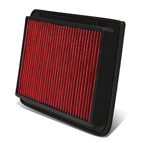DNA Motoring AFPN-112-RD Clean Air Washable Drop In Panel Air Filter Enhance Engine Performance [Compatible with 04-08 Solara / 04-10 Sienna / 01-13 Highlander / 02-06 Camry / 07-11 Camry Hybrid]