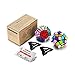 Ganowo Megaminx Speed Cube Puzzle Toy Kilominx 2x2 3x3 Stickers Cube Set Pack with Cube Stand Holder Kids Toy Games Black