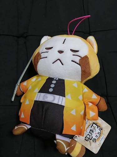 Amazon 2 鬼滅の刃 ラスカル コラボぬいぐるみ ラスカルver プライズ フリュー きめつのやいば 我妻善逸 ぬいぐるみ ホビー