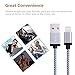 Everdigi iPhone Cable 3Pack 10FT Nylon Braided 8Pin Lightning to USB Charger with Aluminum Connector, Compatible with iPhone 7/7 Plus/6/6s/6 Plus/6s Plus/5C/5S/5/SE, iPad /iPod & More (White)