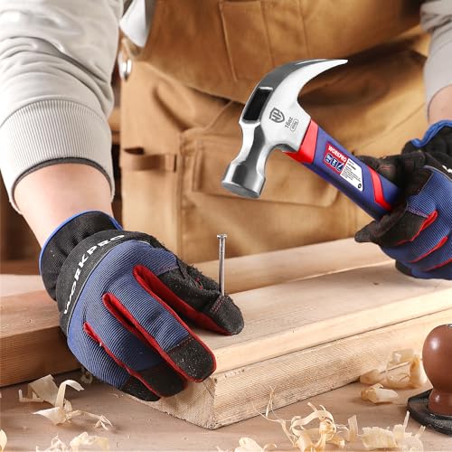 WORKPRO 2 Piece Carpenter's Hammer, Nail Hammer 720g and 340g, Claw Hammer with Ergonomic Non-Slip Handle, for Woodworking, DIY and Wood Repairs