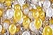 Treasures Gifted Metallic White and Gold Balloons - White and Gold Party Decorations - Graduation Balloons White and Gold - 12 Inches Gold and White Balloons - White and Gold Decorations 72 Pieces