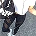 Gillberry High Waist Fitness Yoga Sport Pants Printed Stretch Points Leggings (S, black)