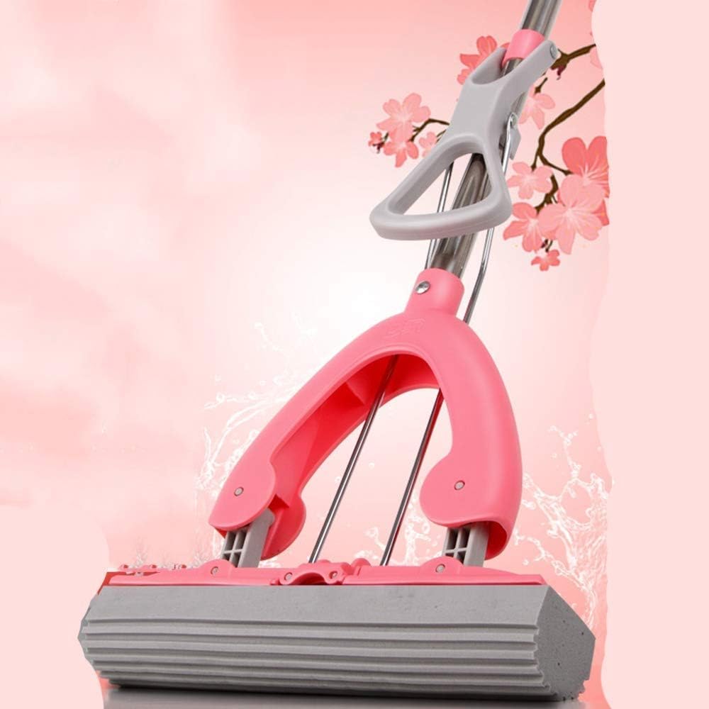 Sjdxd Mop Roll over image to zoom Professional Flat Floor mops, 360 Degree Rotatable Aluminum Mop Frame,Robust Stainless Handle,and Microfiber Cloth Pad