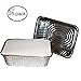 Tiger Chef Durable Aluminum Oblong Foil Pan Containers with Board Lids, 5 Pound Capacity, 9.63