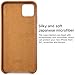 LONLI Basic | Ultra Soft and Smooth Vegan Leather Case - for Apple iPhone 11 Pro Max - (6.5 inch, Caramel)