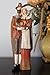 Pilgrim Couple 14 x 5 Inch Transpac Resin Stone Figurine