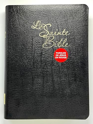 Amazon.com: French Large Print Bible, Black Leather. Segond 1910