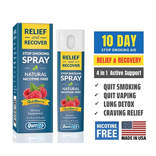 QuitGo Dual Support Quit Kit with SmokeFree Soft Tip Inhaler, Herbal