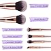 MIRACOS 6pcs Makeup Brushes Face Powder Foundation Blending Eye Shadow Make Up Brushes Kit