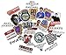 Friends Stickers Decals 34 Pcs , Cool Fun Vinyl Themed Show Stickers for Laptop Snowboard Skateboard Kids Car Bicycle Dirt-Bike Luggage Motorcycle , - Funny Waterproof Sticker Bomb Pack - Friends