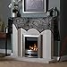 VIGLT Halloween Decorations Indoor, Black Lace Spider Web Fireplace Mantel Scarf Cover Party Decor