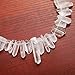 Raw Natural Rock Crystal Quartz Point Beads 15 inches Strand Rough Clear Quartz Pointed 20mm to 30mm Top Drilled