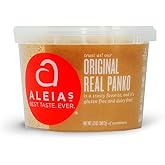 Aleia&rsquo;s Gluten Free Panko Bread Crumbs &ndash; Original, 12oz &ndash; Crunchy Coating for Chicken, Seafood &amp; Veggies &ndash; Non-GMO, Dairy Free, Kosher, Low Sodium