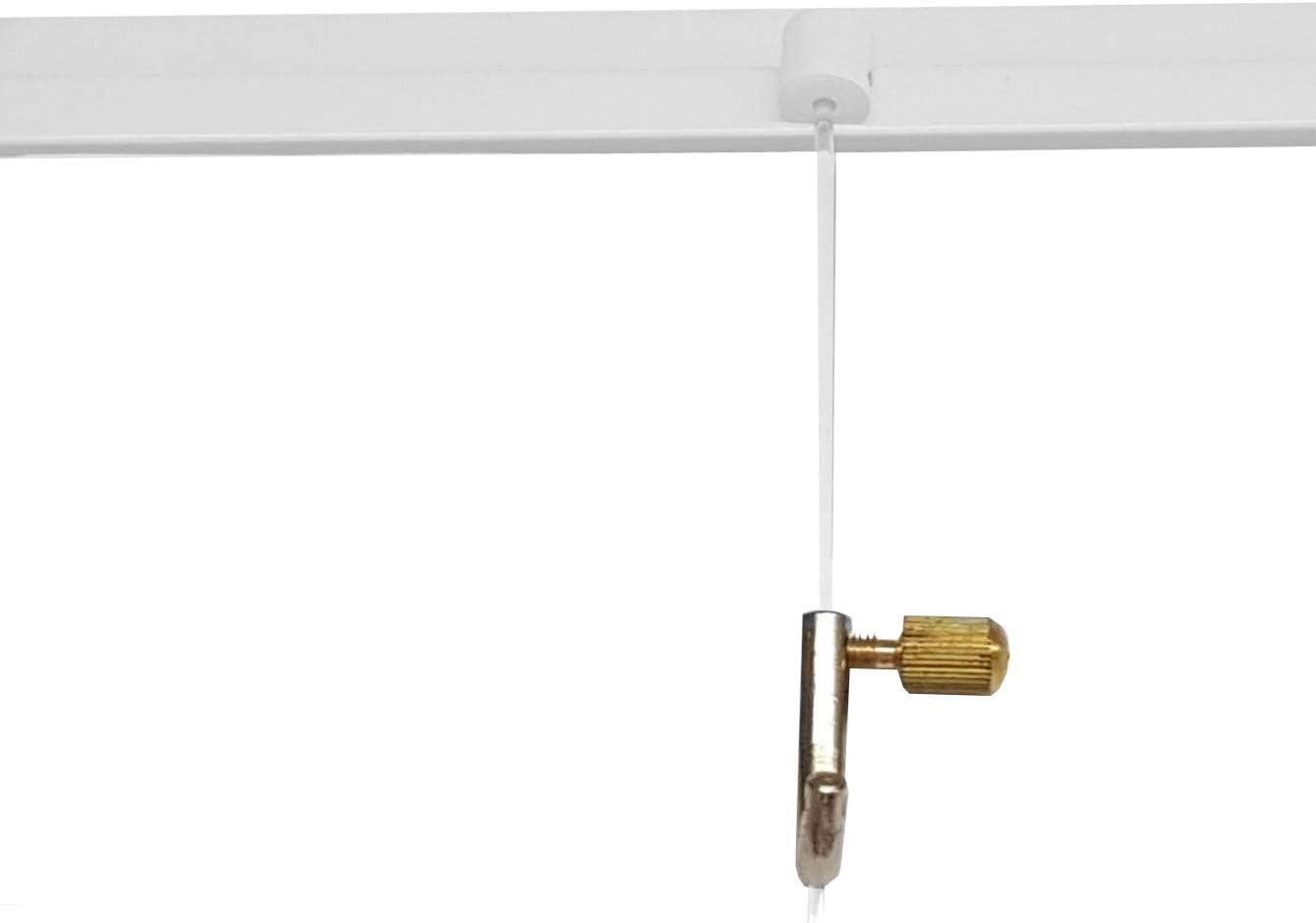 JRail Gallery Picture Hanging System Kit White Wall Mounted (2 Meter