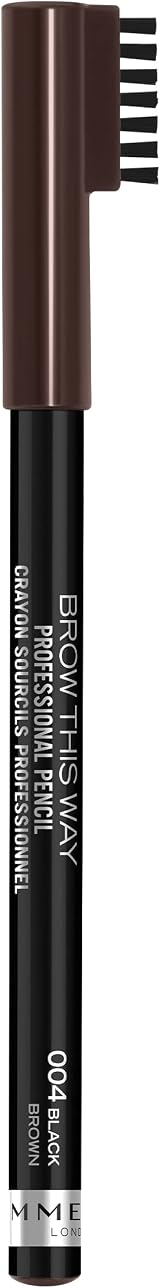 Rimmel London Professional Eyebrow Pencil with Built-In Brush Black Brown 1.4 g view 1