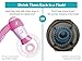 Sports Hair Ties from 'her,doo - Must for Swimming and Exercising - Great Gift for Swimmers and Workout Enthusiasts - Most Popular Size (One Size) - Various Colors to Choose from! (Black Diamonds)