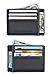 RFID Wallet Front Pocket Wallet Slim Wallet for Men Animal-Free PU Leather in Black Gift Box Package