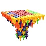 Twister.CK Peg Board Set Building Block Set Montessori Occupational Therapy Fine Motor Toy for Toddlers and Preschoolers with 96 Pegs in Board for Color Recognition Sorting & Counting.