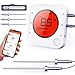 Meat Thermometer, Bluetooth Wireless Digital Grill Thermometer,Smart BBQ Thermometer with 6 Upgraded Stainless Steel Probes, APP Remote Alarm Monitor for Grilling, Smoker Oven BBQ and Cooking