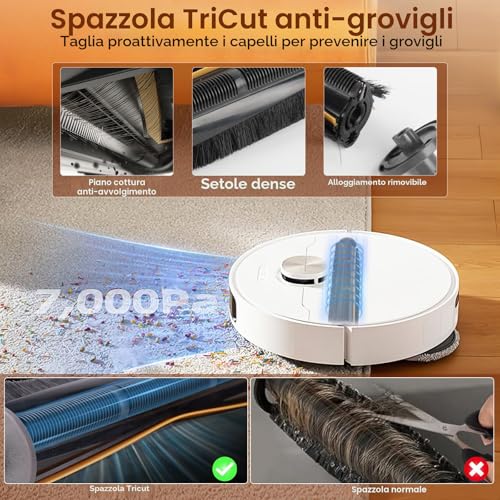 Accessories for Dreame L10s Pro Ultra Heat/L10s Ultra Gen 2/X30 Ultral/Mova E30 Ultra, Includes 1 Main Brush, 4 Side Brushes, 4 Filters, 4 Mop Cloths, 6 Vacuum Bags, 1 Small Brush