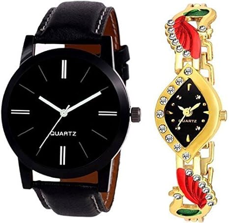 crispy Analog Combo of Designer Stone Watch for Men and Women(Multicolour, Cm-sib-08-Feb-7)