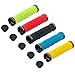 Choose Mountain Bike Grips Bicycle Handlebar Grips Double Lock on MTB Grips BMX Folding Bike Grips Red/Green/Blue/Yellow/Black