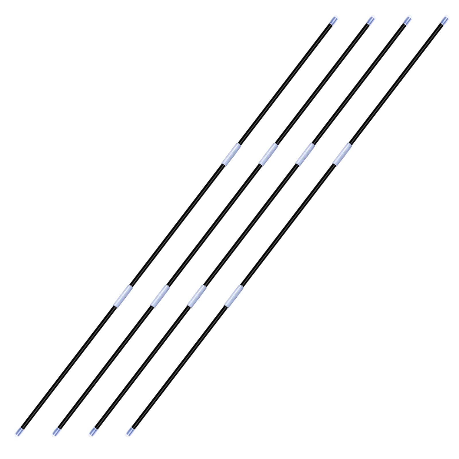 BRANTMAKER Fibre Rods 4PCS, 8.5mm, 40.15in Length, for Wrapping Paper Storage