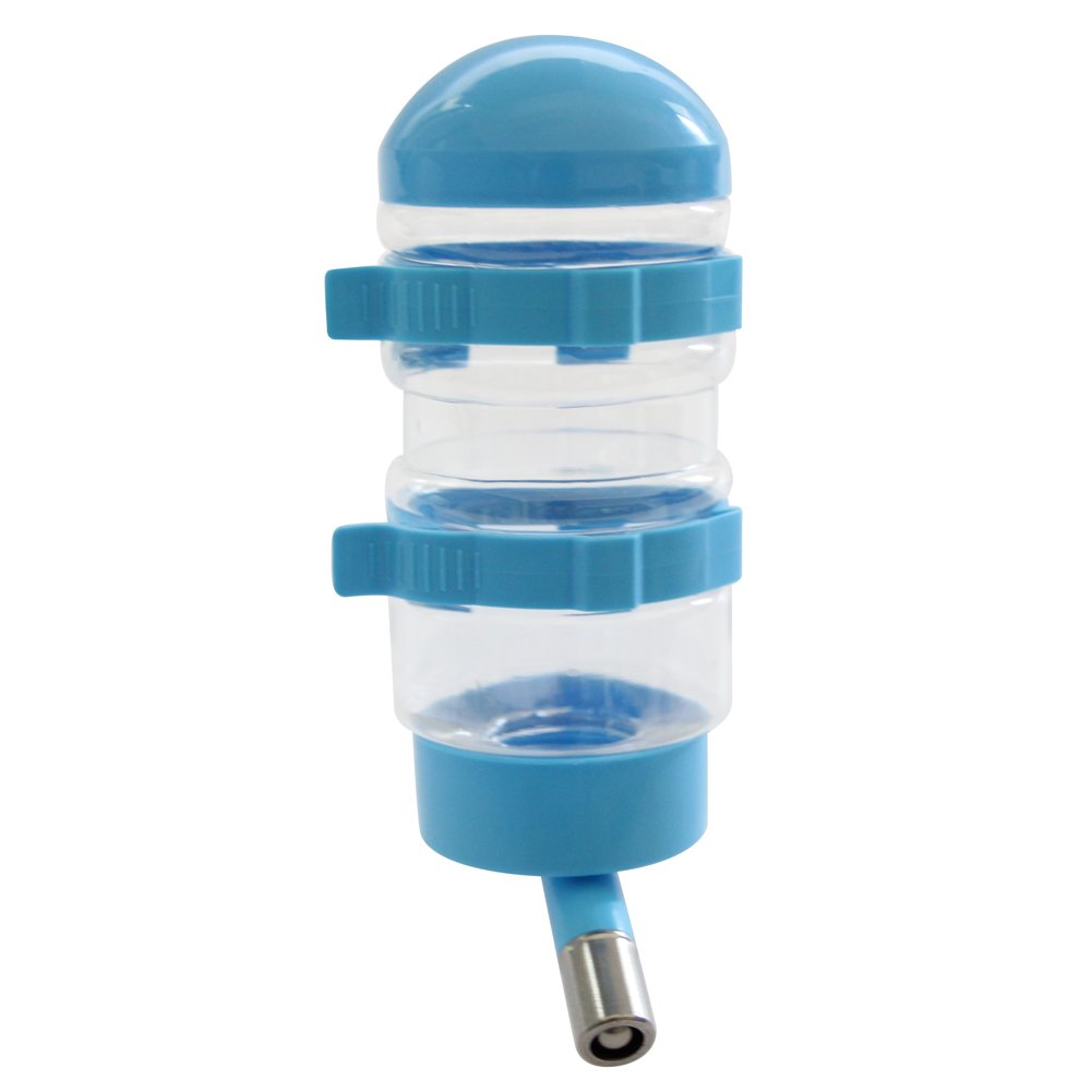 DELIFUR Portable Dog Travel Water Kettle Cat Dog Water Dispenser Pet Travel Water Bottle Foldable Pet Dog Cat Travel Water Drinking Feeder (Blue)