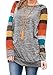 HARHAY Women's Cotton Knitted Long Sleeve Lightweight Tunic Sweatshirt Tops A7,US10-12/XL,Gray,US10-12/XL