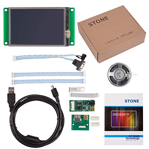STONE HMI TFT LCD Display Programmable Logic LCD Controller Touch Screen for Equipment Use Customize Available (3.5 Inch, DTVC035WT-01)