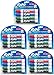 Expo 80174 Low Odor Chisel Point Dry Erase Marker Pack, Designed for Whiteboards, Glass and Most Non-Porous Surfaces, 4 Assorted Color Markers, Pack of 5 Blisters