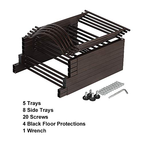 Nandae Water Cooler Jug Rack, 5-Tier Heavy Duty Water Bottle Holder Storage Rack for 5 Gallon Water Dispenser, Save Space