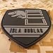 Jurassic World Isla Nublar Shield Collector PVC 3D Rubber Hook&Loop Patch