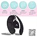 Louviva Breast Massager, Ultra-thin Silicone Bra Inserts with 8 Modes Vibration & APP Wireless Control Electric Breast Enhancer for Women (Black)